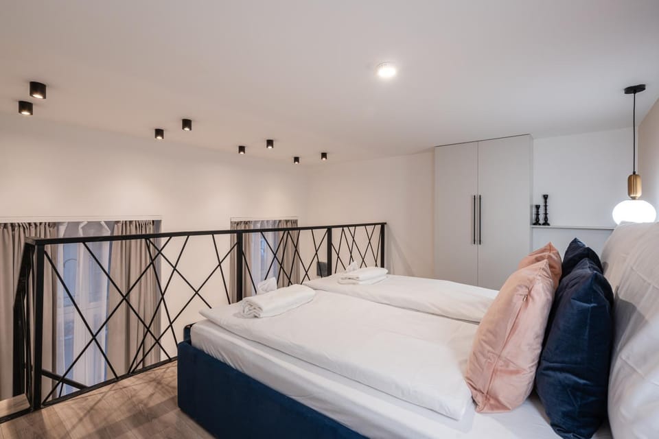 Bed, Photo of the whole room, Bedroom, towels, wardrobe