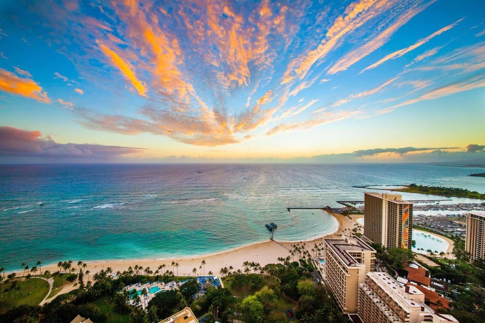 Day, Natural landscape, Bird's eye view, Beach, Sea view, Sunset