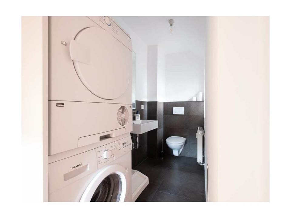 Toilet, washing machine, dryer