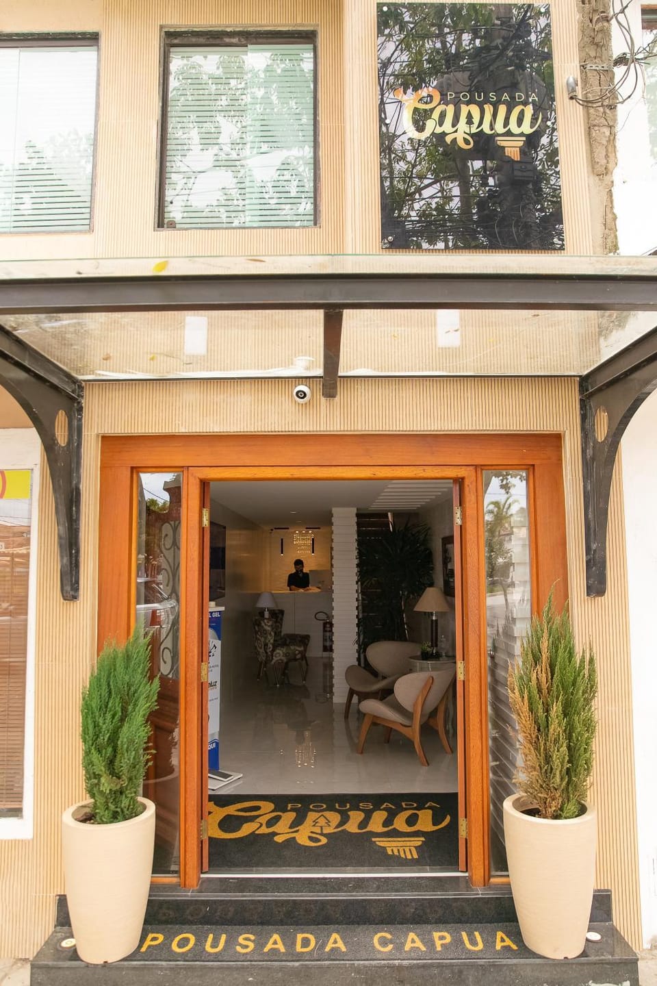 Property building, Facade/entrance, Property logo or sign, Lobby or reception