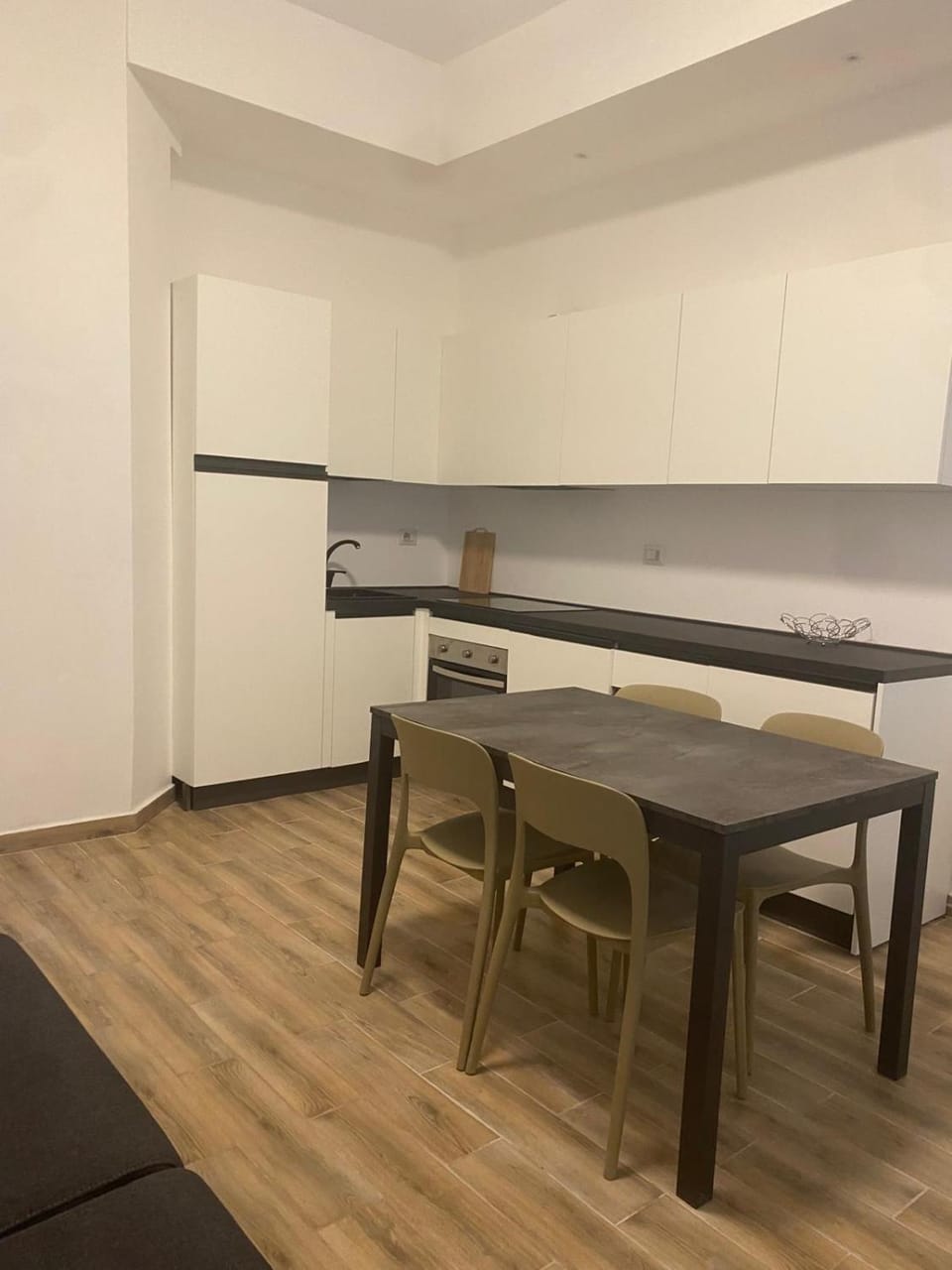Kitchen or kitchenette, Living room, Seating area