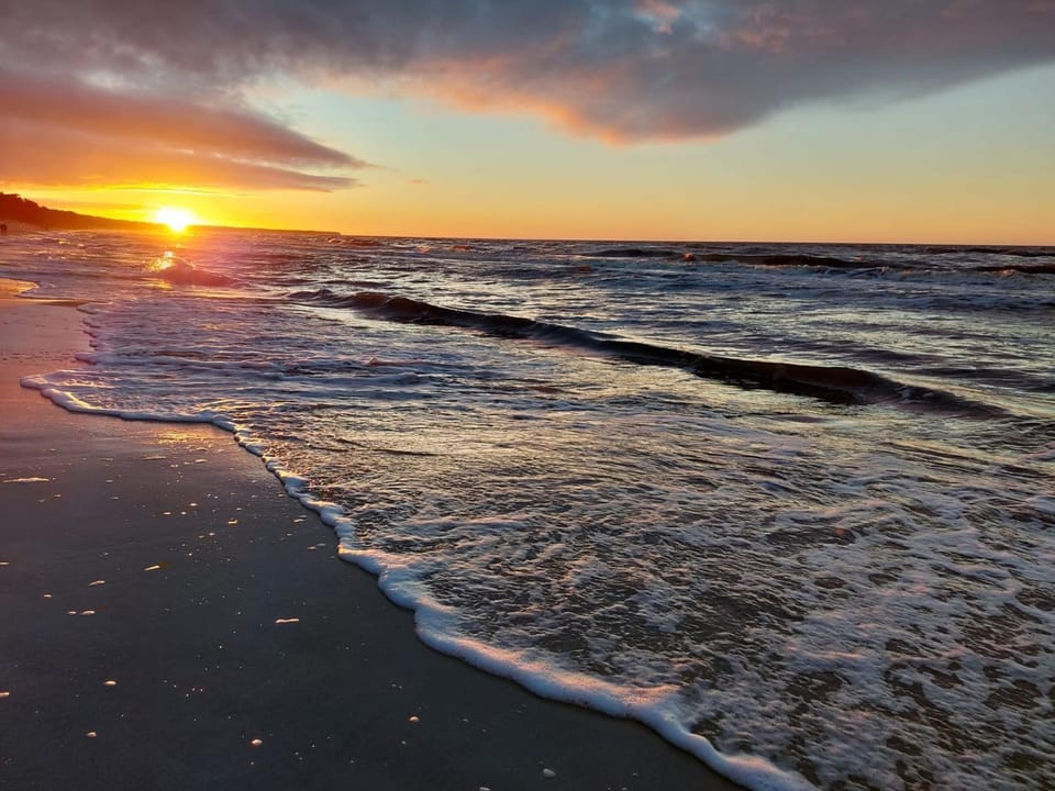 Nearby landmark, Natural landscape, Beach, Sea view, Sunset