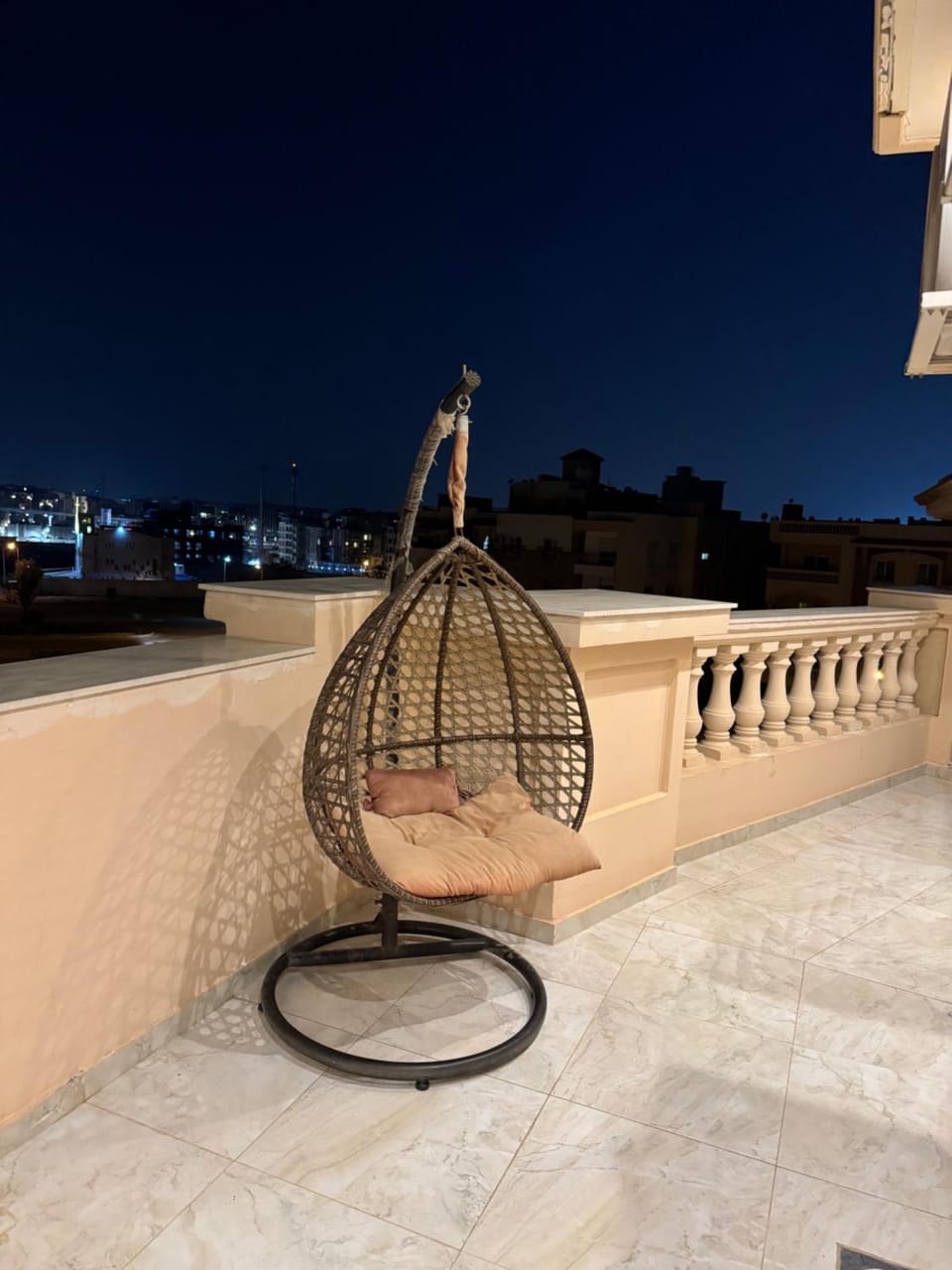 Night, View (from property/room), Balcony/Terrace