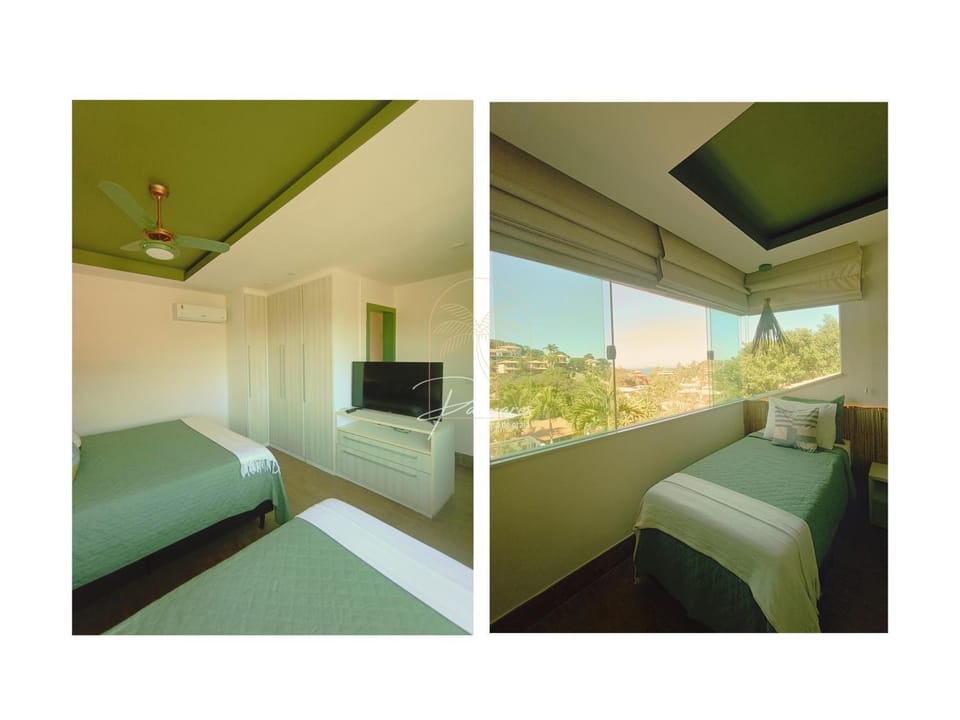 Communal lounge/ TV room, Bed, Natural landscape, TV and multimedia, Photo of the whole room, Bedroom, air conditioner