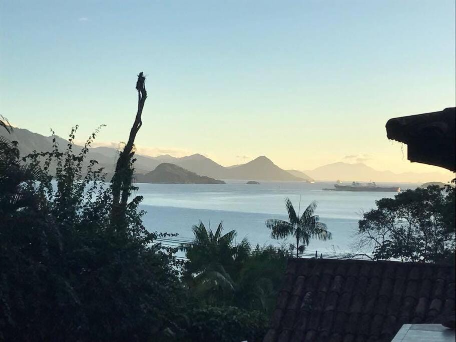 Natural landscape, Mountain view, Sea view, Sunset