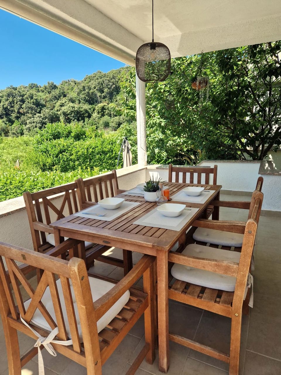 Day, Natural landscape, View (from property/room), Balcony/Terrace, Dining area, Garden view
