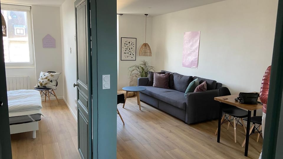 Le Spot, appartement cosy à 1mn de la mer, Saint Aubin sur Mer Apartment in Normandy