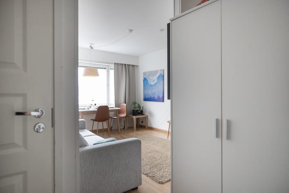 Seating area, wardrobe