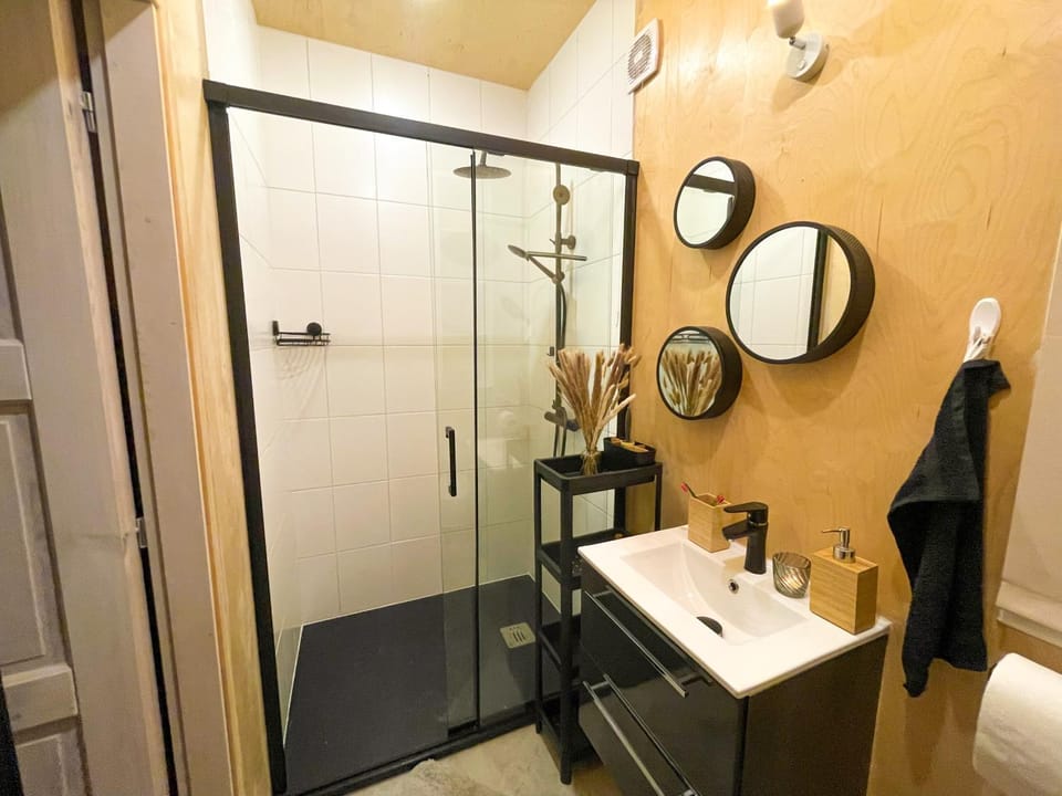 Shower, Toilet, Bathroom, towels