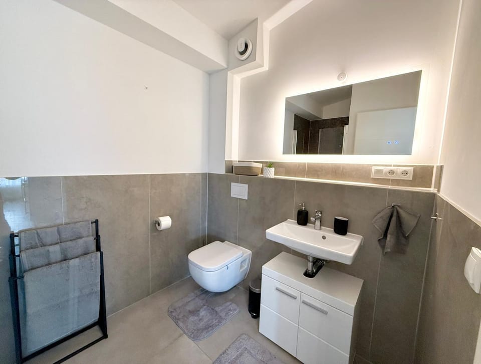 Toilet, Bathroom, towels