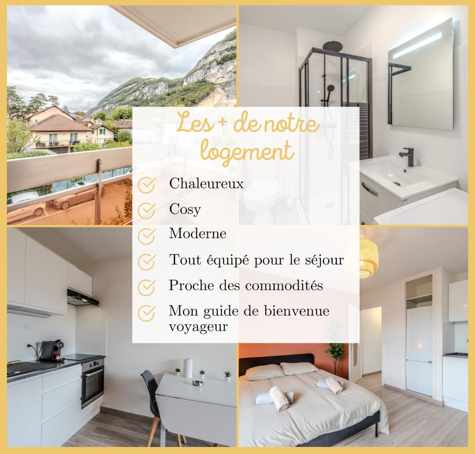 Le Cosy Nest I Studio I Etrembières Apartment in Canton of Geneva