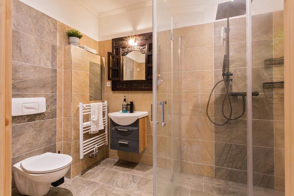 Shower, Toilet, Bathroom, towels