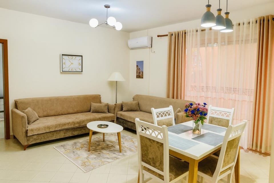 Living room, Seating area, Dining area, air conditioner
