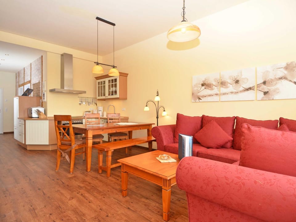 Kitchen or kitchenette, Living room, Seating area, Dining area, minibar, stove, toaster