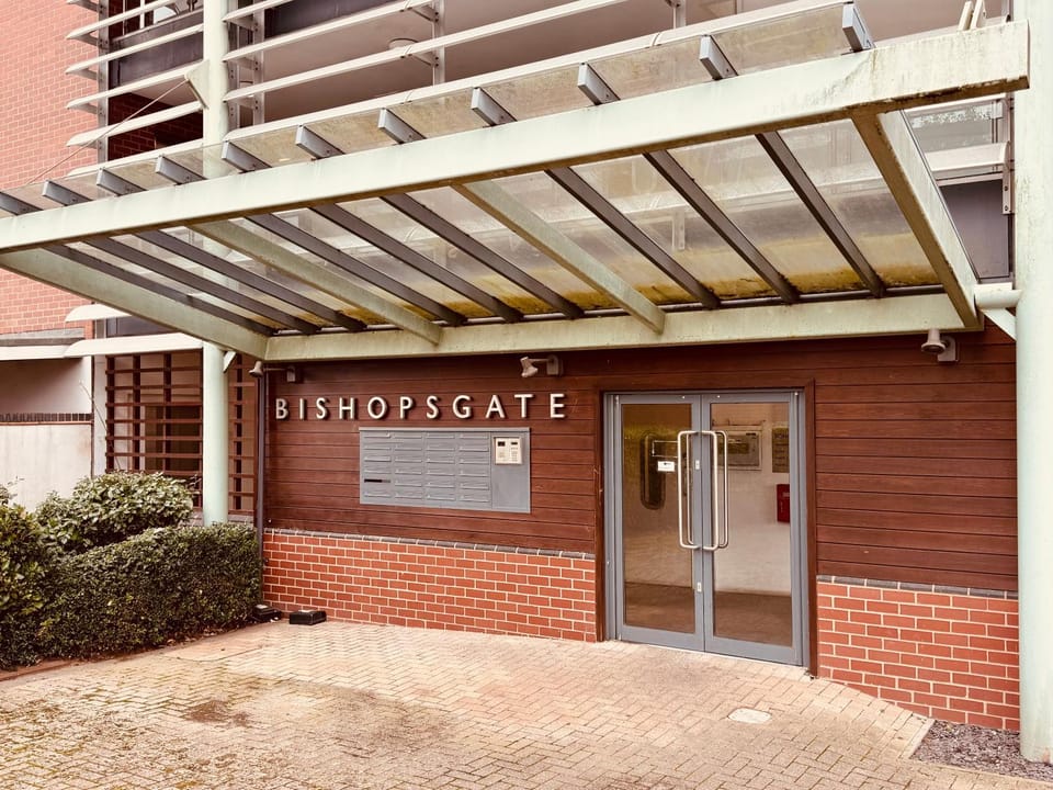 Property building, Text overlay