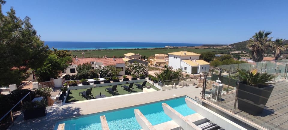 Property building, Living room, Swimming pool