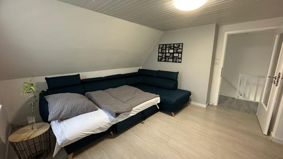 Bed, Living room, Photo of the whole room, Seating area, Bedroom