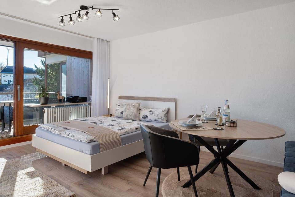 Property building, Living room, Bedroom