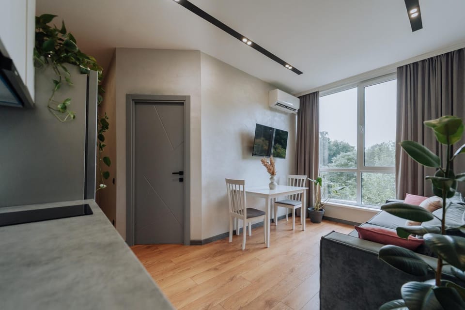 TV and multimedia, Living room, Photo of the whole room, Seating area, Dining area, air conditioner
