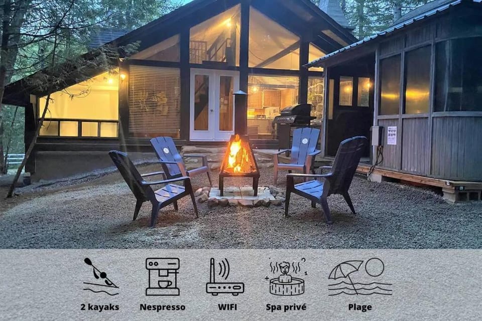 Le1603 - Le Petit Caribou - Chalet spa et plage House in Quebec