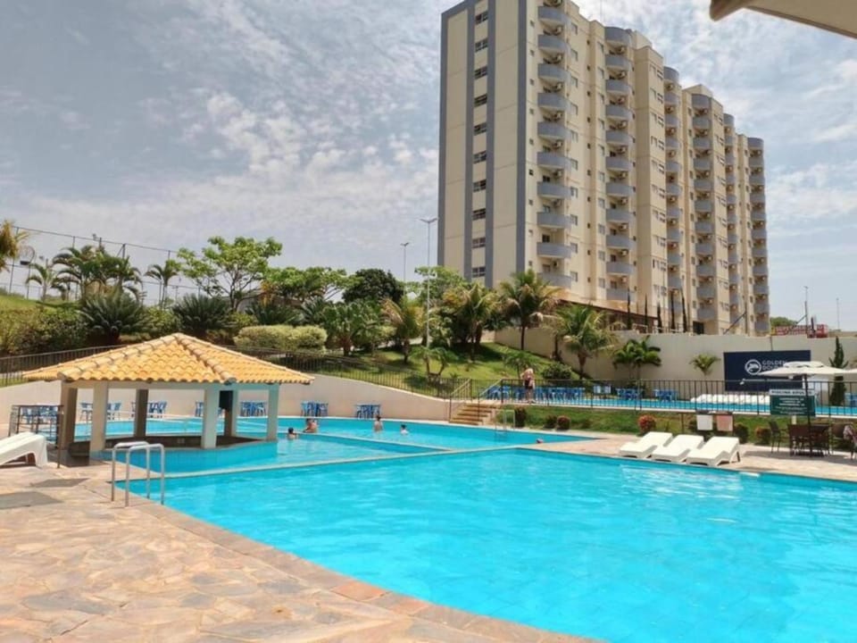 Property building, Pool view, Swimming pool, sunbed
