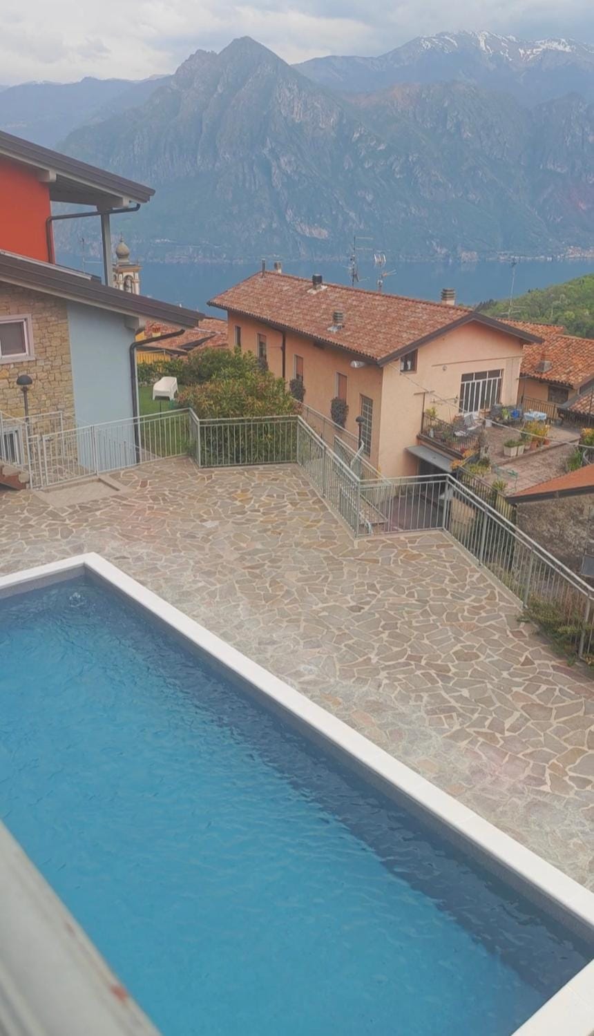 Natural landscape, Mountain view, Pool view, Swimming pool