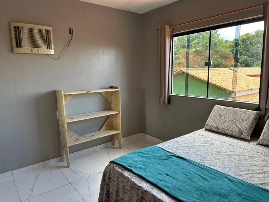 Bed, Photo of the whole room, Bedroom, air conditioner