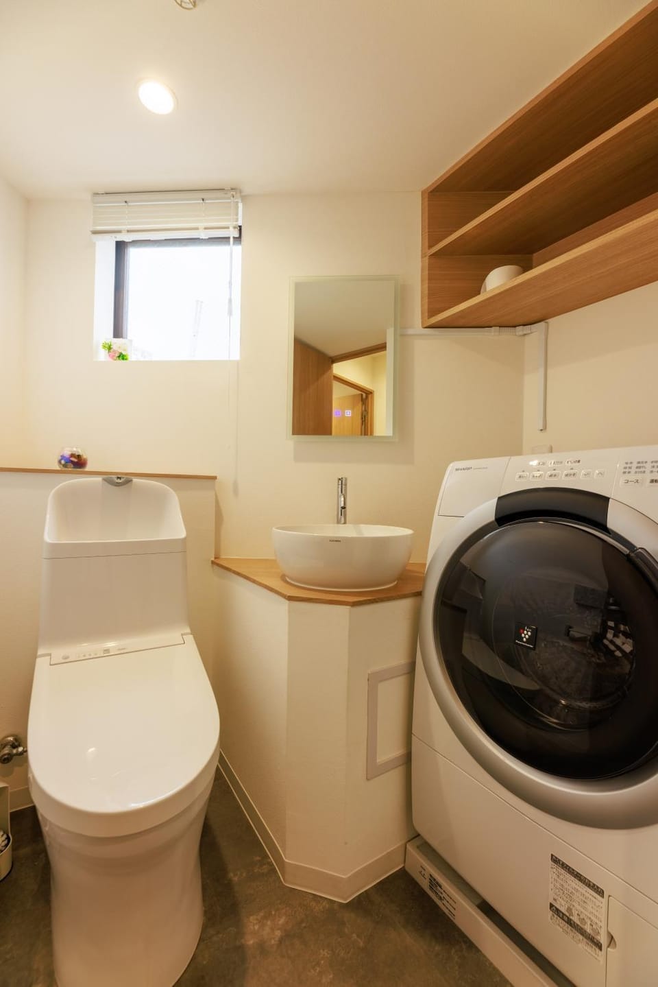 Toilet, washing machine, dryer
