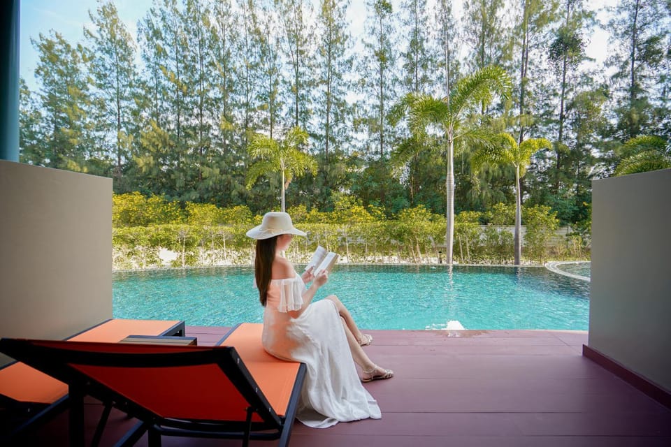 Natural landscape, Garden, Garden view, Pool view