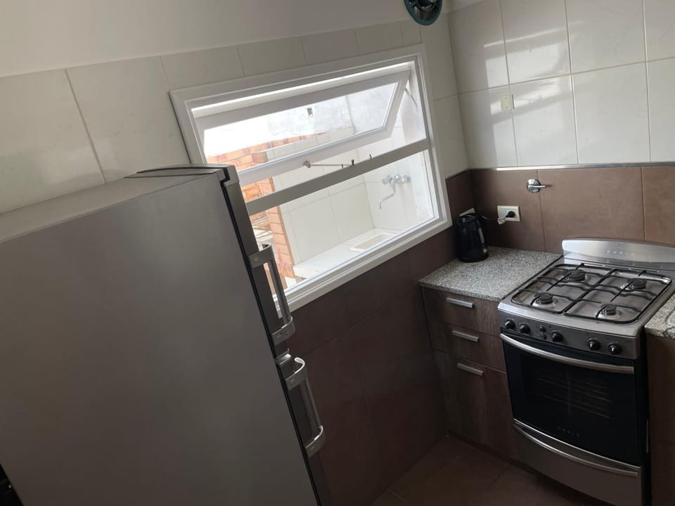 Kitchen or kitchenette, oven