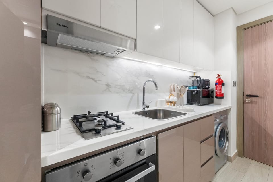 Kitchen or kitchenette, toaster