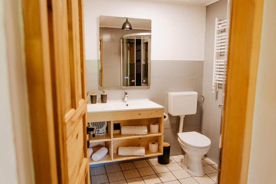 Shower, Toilet, Bathroom, towels