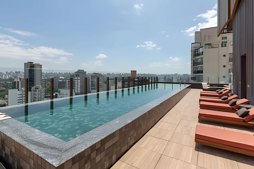 View (from property/room), Pool view, Swimming pool, sunbed