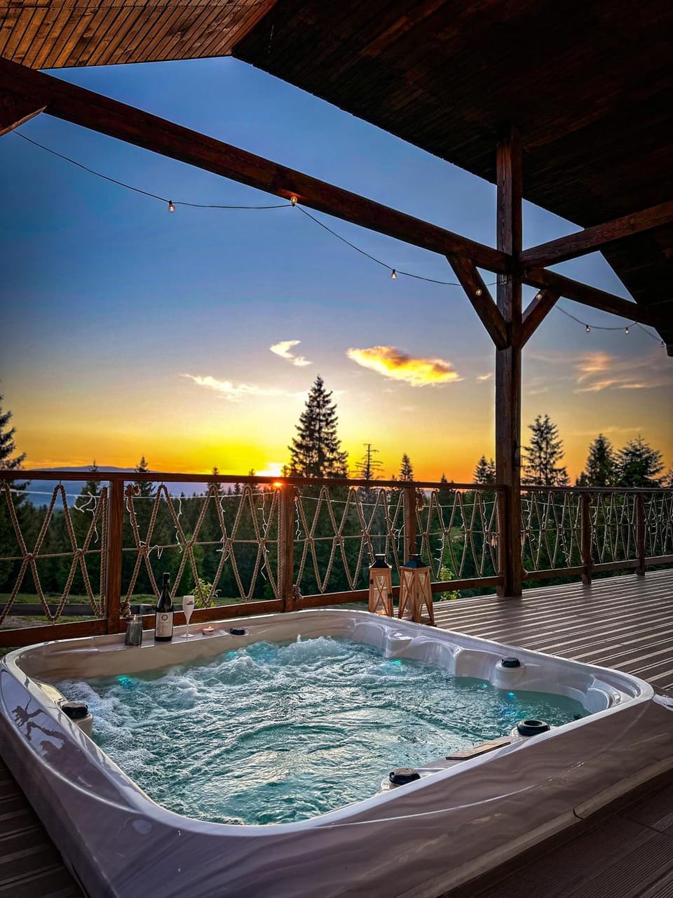 Hot Tub, Sunset