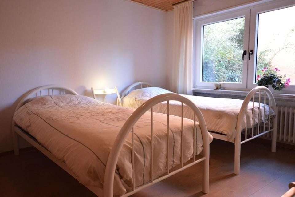 Bed, View (from property/room), Bedroom, Garden view, bunk bed
