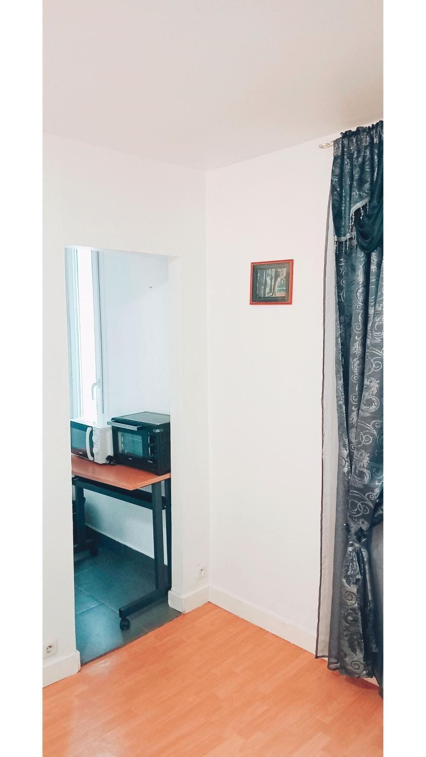 Po1-TPSA17-3D- ROOM Porte maron Apartment in Paris