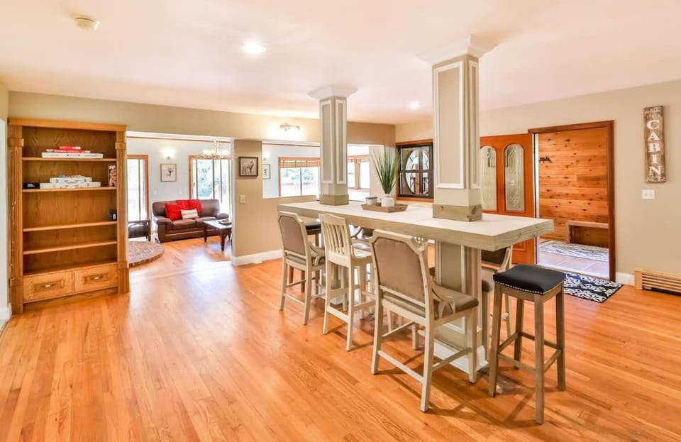 Stream-Side Atrium Home with Side Rooms & Pool Table House in Capital District, NY, USA