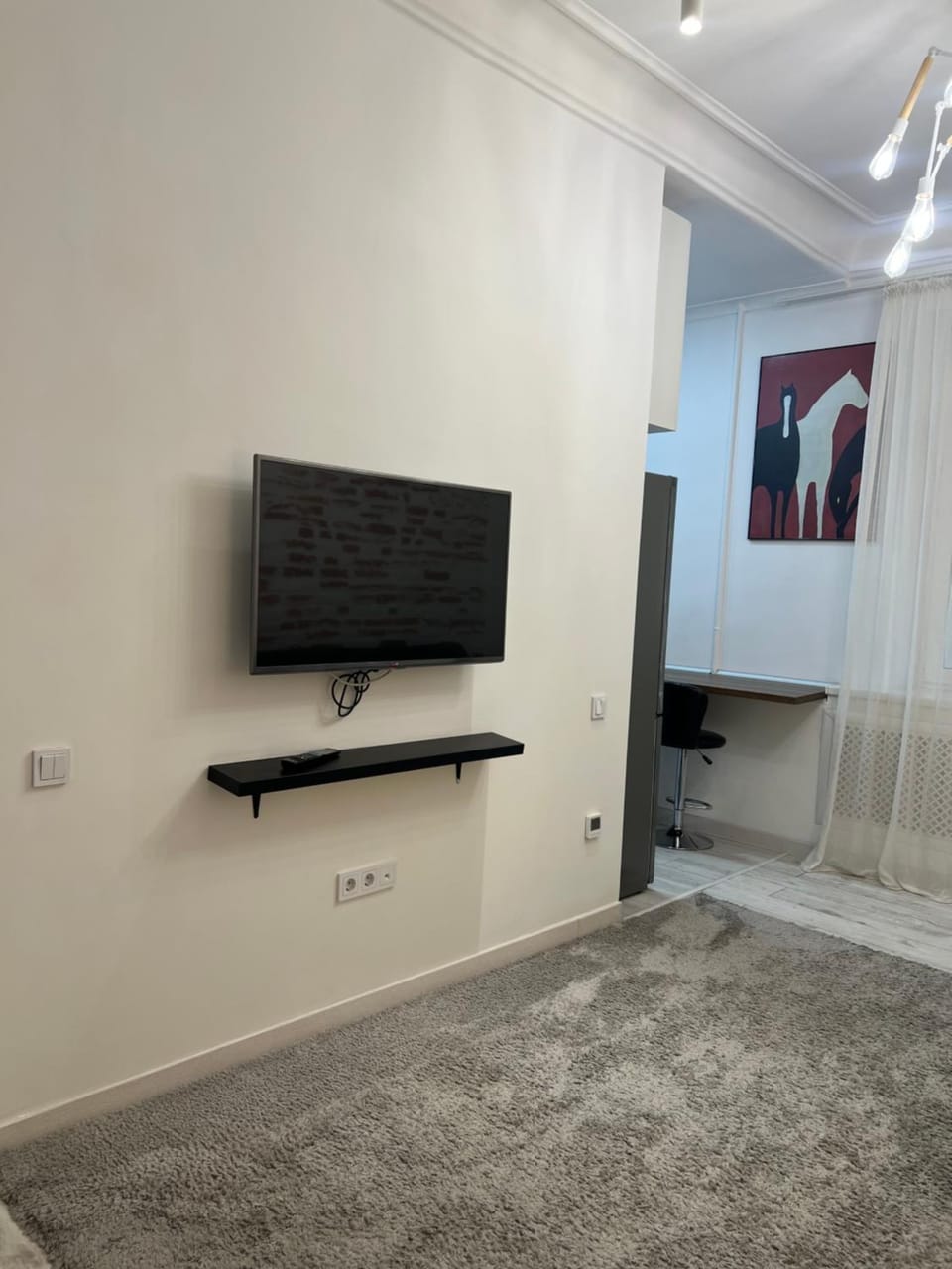 Уютная двухкомнатная квартира с видом на Rixos Apartment in Almaty