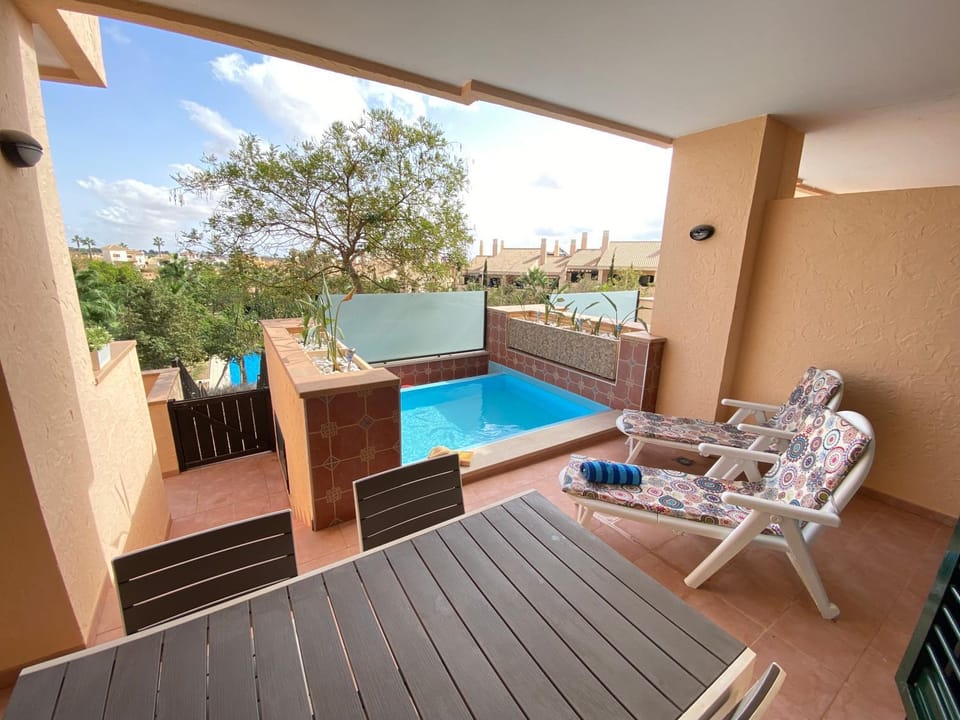 Natural landscape, Balcony/Terrace, Pool view, Swimming pool, sunbed