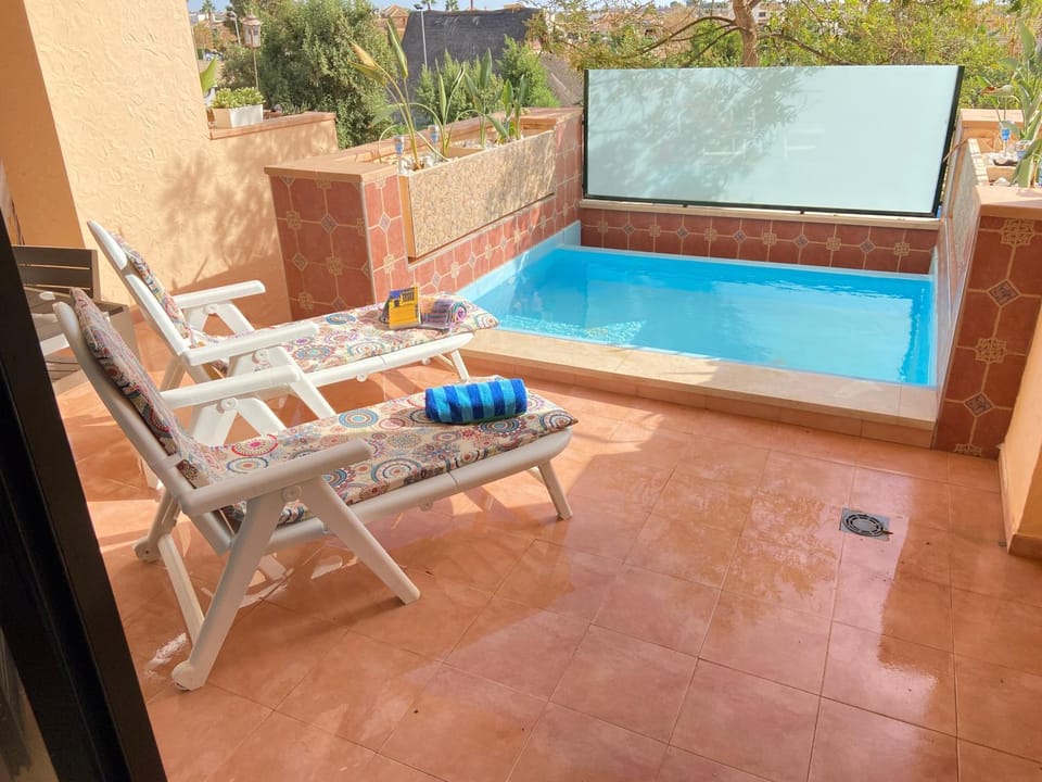 Natural landscape, Balcony/Terrace, Pool view, Swimming pool, sunbed