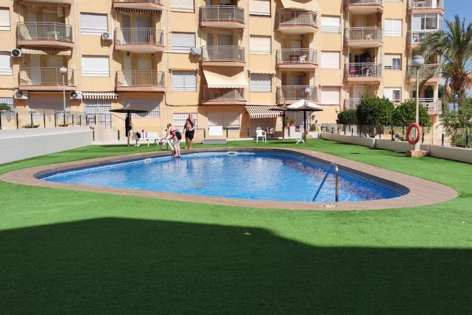Property building, Pool view, Swimming pool