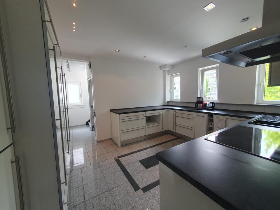 Coffee/tea facilities, Kitchen or kitchenette, Dining area, Communal kitchen, dishwasher, microwave, oven, soundproof, stove, toaster, toaster, towels