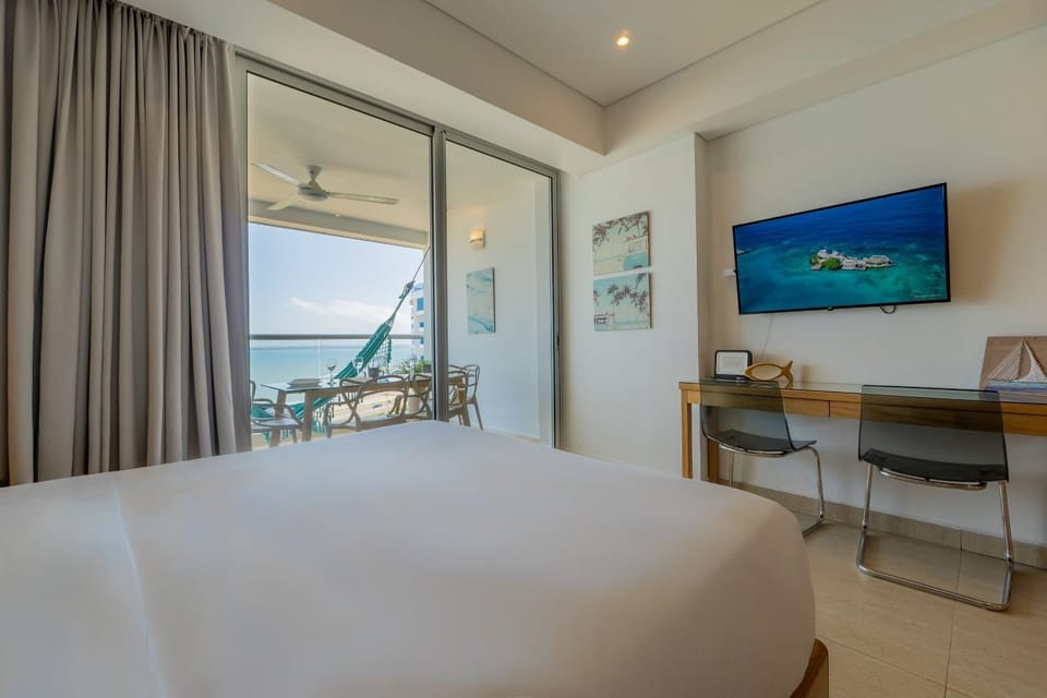 Suite vista al mar con hamaca y 2 camas queen p 12 Apartment in Cartagena