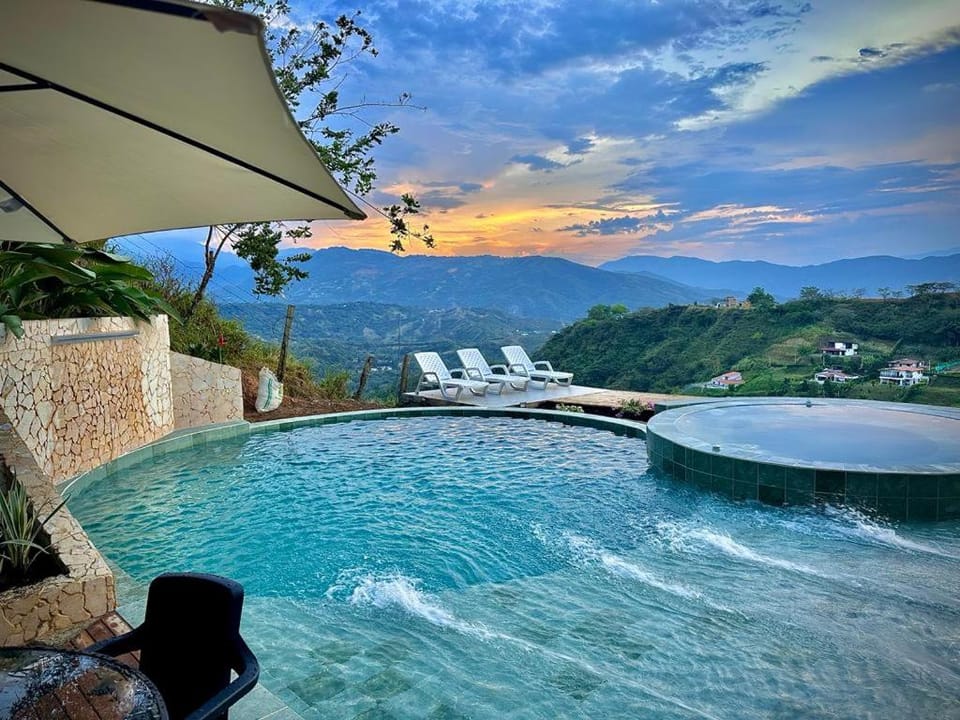 Natural landscape, Pool view, Swimming pool