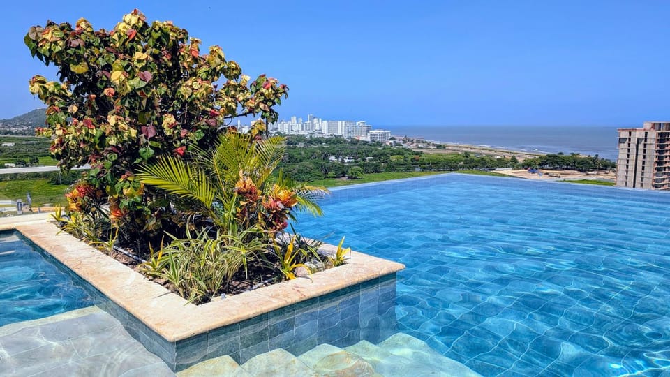 Natural landscape, Pool view, Sea view, Swimming pool