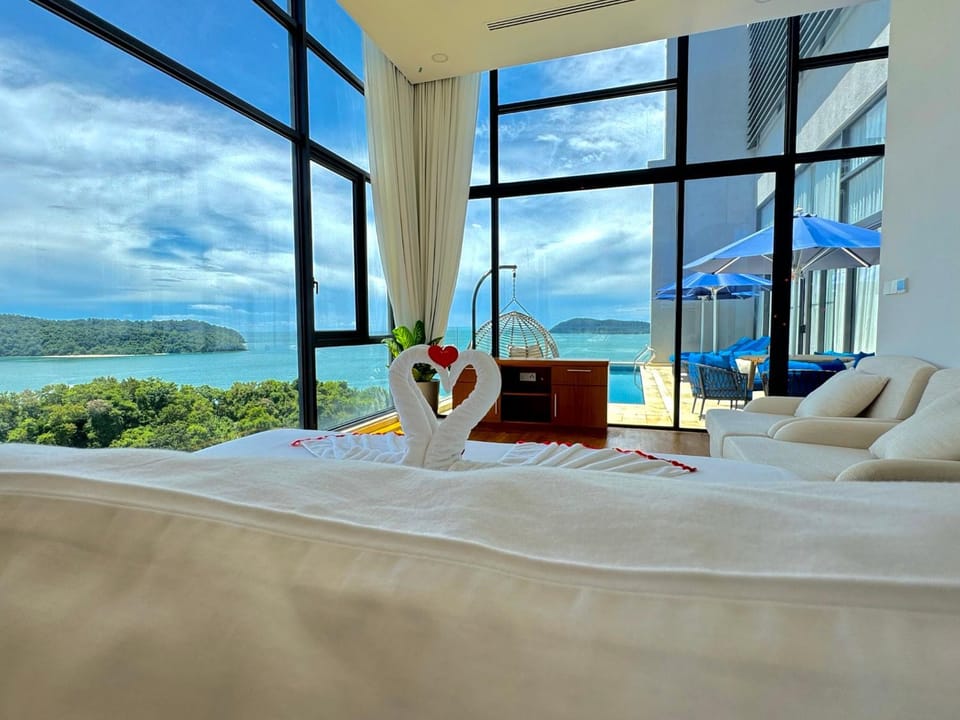 View (from property/room), Bedroom, Sea view