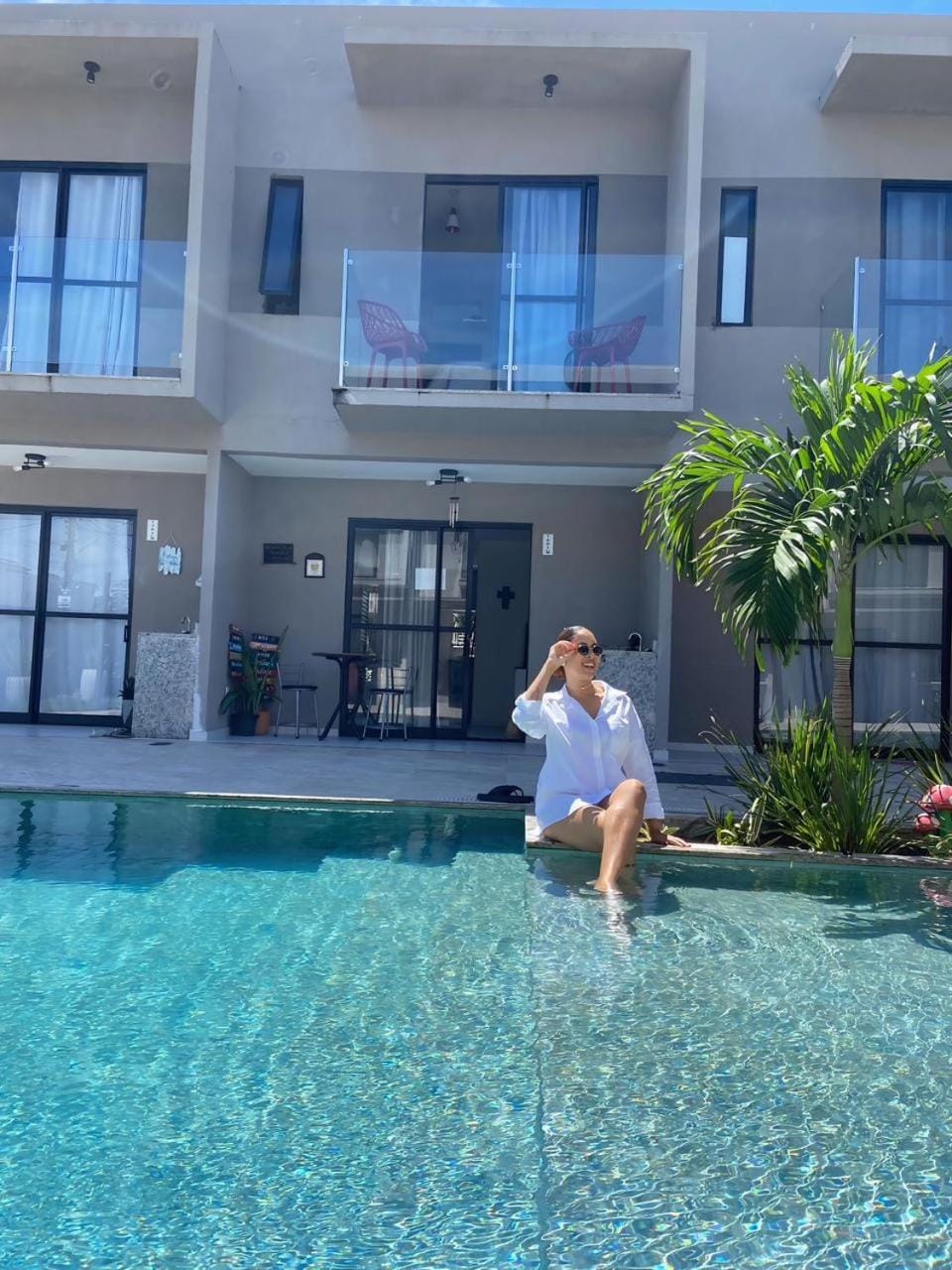 Property building, People, Pool view, Swimming pool
