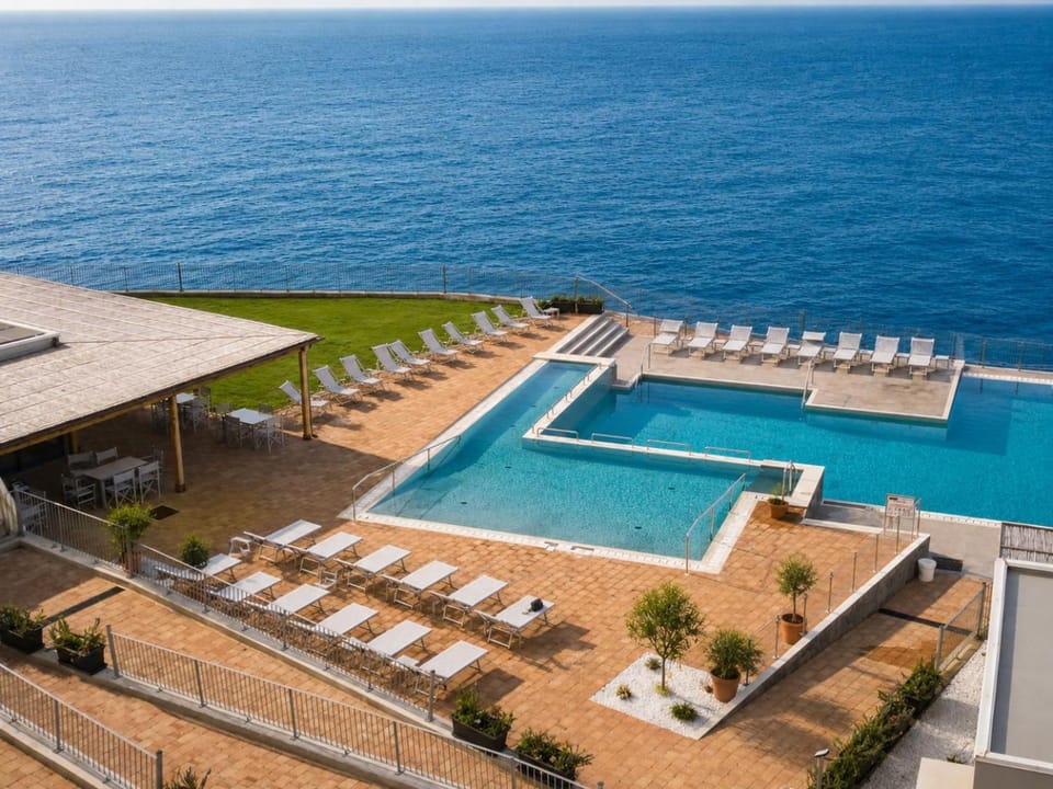 Natural landscape, Pool view, Swimming pool, sunbed