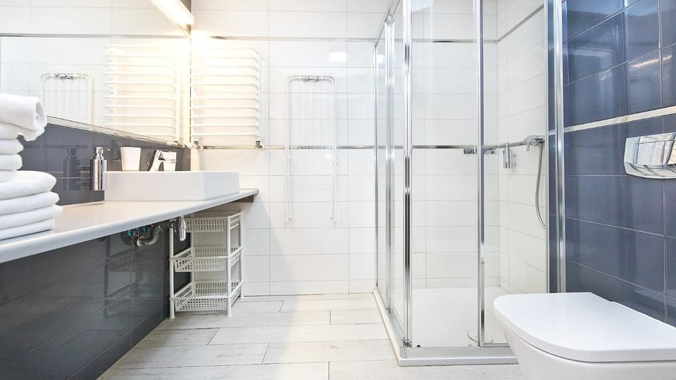 Shower, Toilet, Bathroom, towels