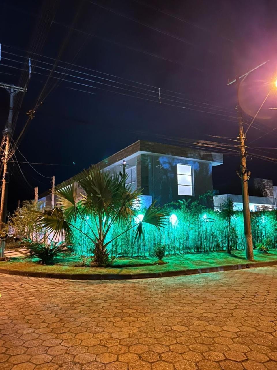 Property building, Night, Street view